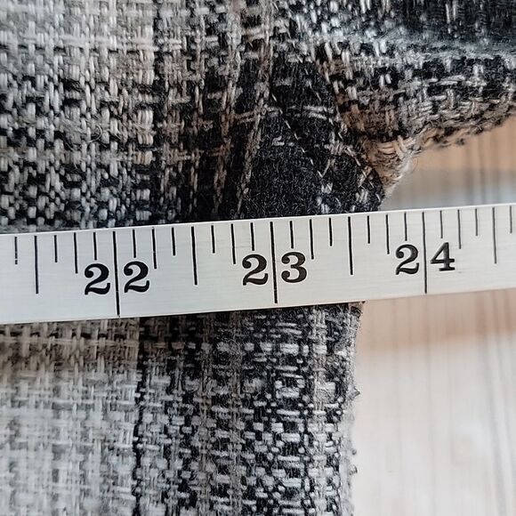 Boston Traders Plaid Black and White Women's  Shirt Jacket Size L - Picture 8 of 10